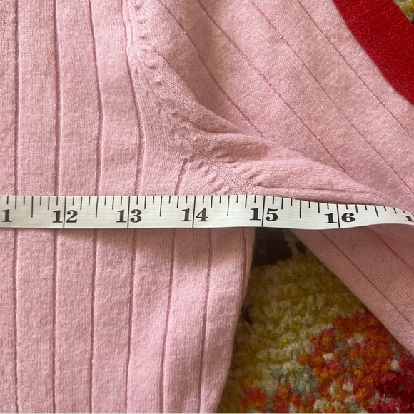 Revolve Lovers and Friends Love Sweater in Pink & Red size S - Picture 4 of 8